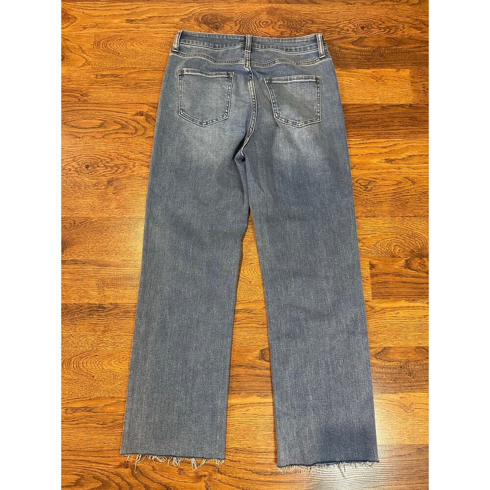 Quince Organic Cotton High Rise Straight Jeans Women’s 29 Medium Wash Stretch - Picture 2 of 9
